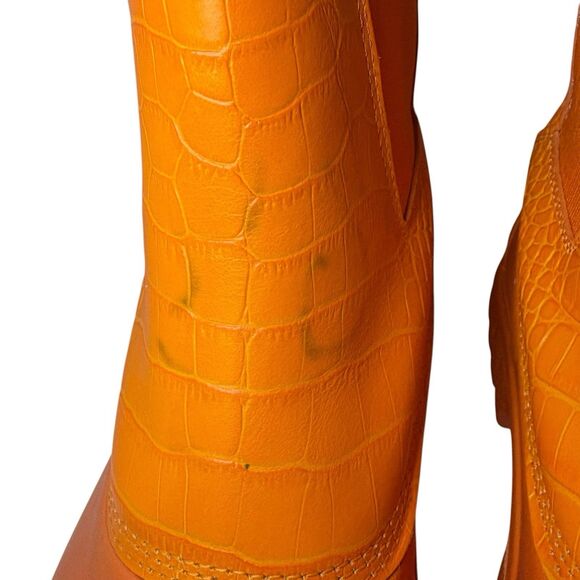 Diemme Balbi Orange Imitated Crocodile Men’s Boots size 41 / US 8 / UK 7.25 main image 13